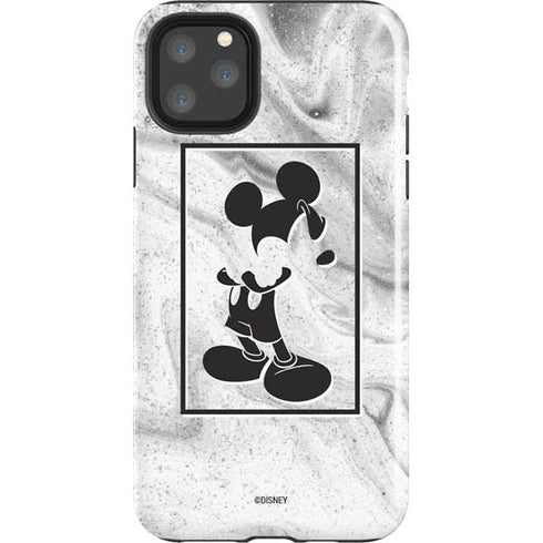 Disney Mickey Mouse Shape on Marble iPhone Cases