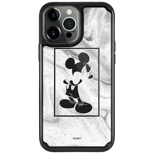 Disney Mickey Mouse Shape on Marble iPhone Cases