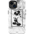 Disney Mickey Mouse Shape on Marble iPhone 15 Impact Case