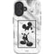Disney Mickey Mouse Shape on Marble iPhone 16 Plus Impact Case