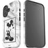 Disney Mickey Mouse Shape on Marble iPhone 16 Plus Impact Case