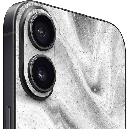 Disney Mickey Mouse Shape on Marble iPhone 16 Plus Skin