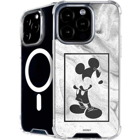 Disney Mickey Mouse Shape on Marble iPhone 16 Pro Max MagSafe Case