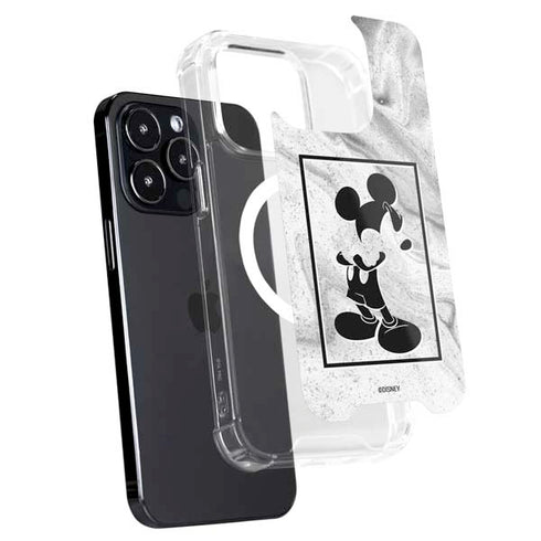 Disney Mickey Mouse Shape on Marble iPhone 16 Pro Max MagSafe Case