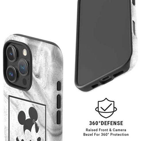 Disney Mickey Mouse Shape on Marble iPhone 16 Pro Max Magsafe Impact Case