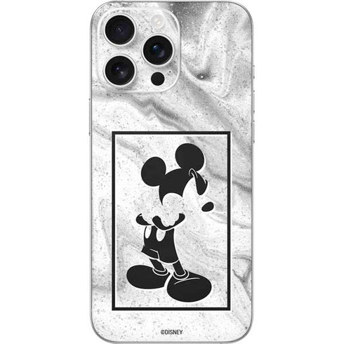 Disney Mickey Mouse Shape on Marble iPhone 16 Pro Max Skin
