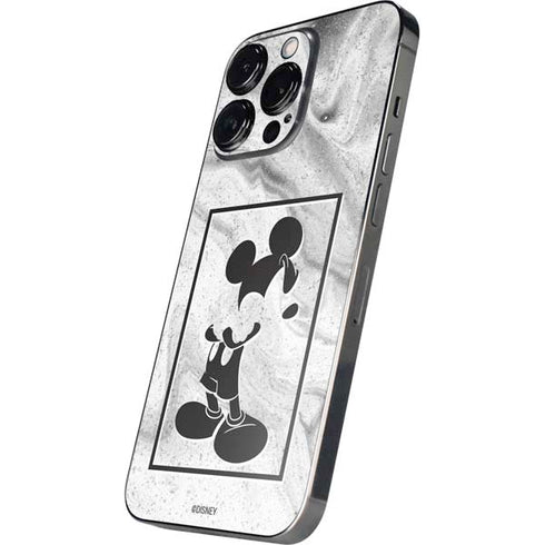 Disney Mickey Mouse Shape on Marble iPhone 16 Pro Max Skin