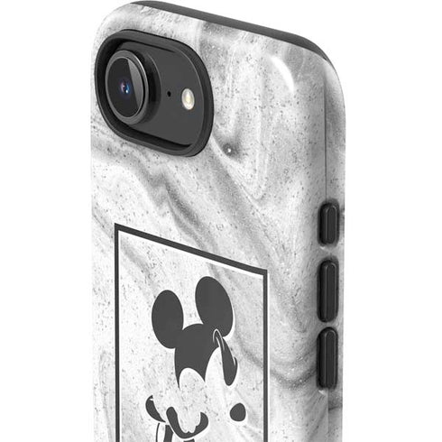 Disney Mickey Mouse Shape on Marble iPhone 16e Impact Case