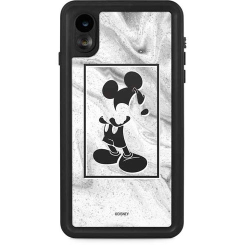 Disney Mickey Mouse Shape on Marble iPhone Cases