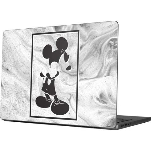 Disney Mickey Mouse Shape on Marble Apple MacBook Pro 14-inch Skin
