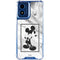 Disney Mickey Mouse Shape on Marble Moto G 5G (2024) Clear Case