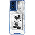 Disney Mickey Mouse Shape on Marble Moto G 5G (2024) Clear Case