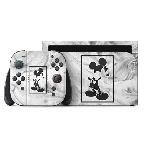 Disney Mickey Mouse Shape on Marble Nintendo Skins