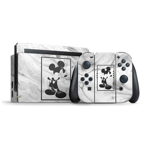 Disney Mickey Mouse Shape on Marble Nintendo Skins