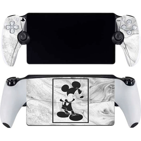 Disney Mickey Mouse Shape on Marble PlayStation Portal Remote Player Skin
