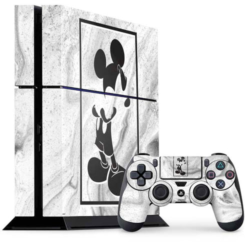 Disney Mickey Mouse Shape on Marble PlayStation PS4 Skins