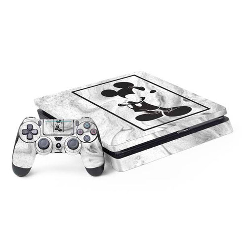Disney Mickey Mouse Shape on Marble PlayStation PS4 Skins