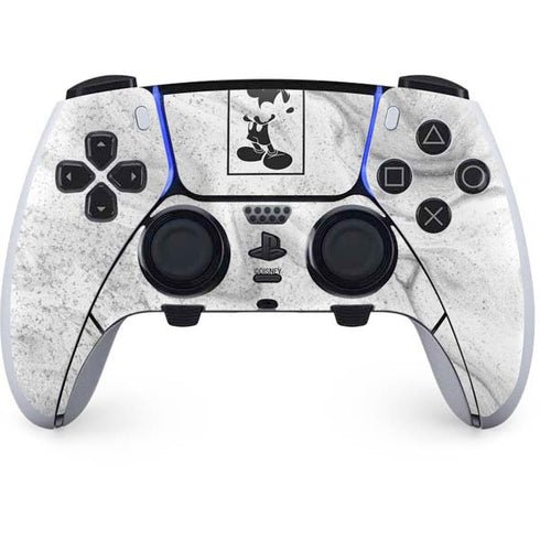 Disney Mickey Mouse Shape on Marble PS5 DualSense Edge Pro Controller Skin