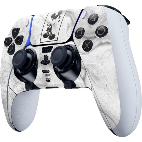 Disney Mickey Mouse Shape on Marble PS5 DualSense Edge Pro Controller Skin
