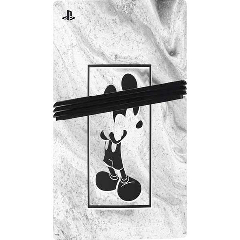 Disney Mickey Mouse Shape on Marble PS5 Pro Console Skin