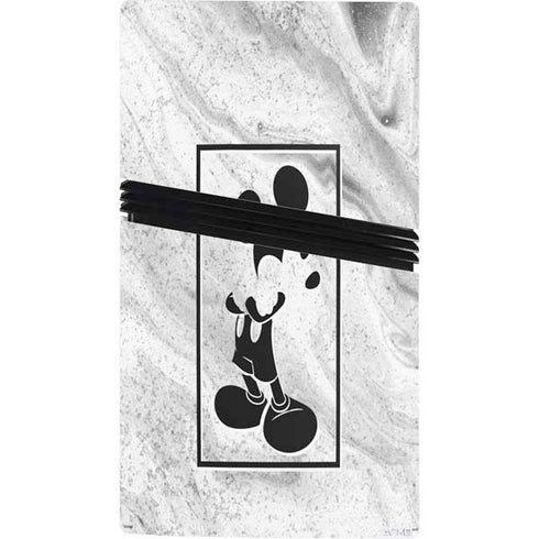 Disney Mickey Mouse Shape on Marble PS5 Pro Console Skin