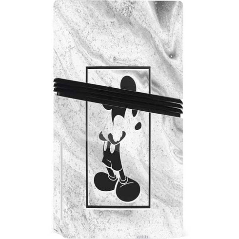 Disney Mickey Mouse Shape on Marble PS5 Pro Disk Console Skin