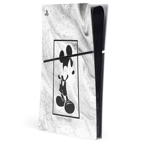 Disney Mickey Mouse Shape on Marble PlayStation PS5 Skins