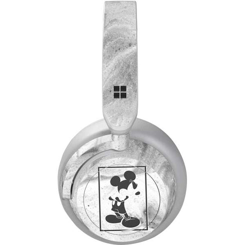 Disney Mickey Mouse Shape on Marble Surface Headphones Skin