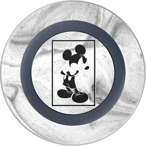 Disney Mickey Mouse Shape on Marble Wireless Charger Skin