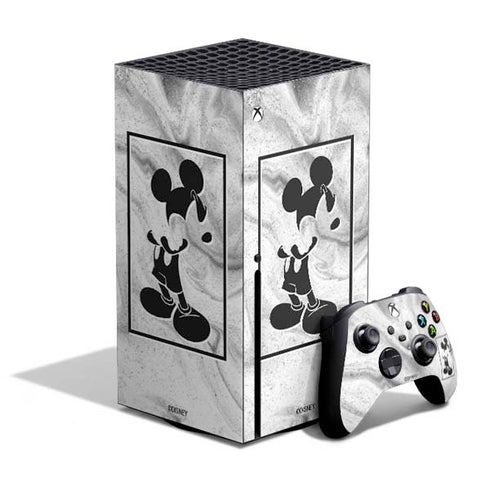 Disney Mickey Mouse Shape on Marble Xbox Series X Skins