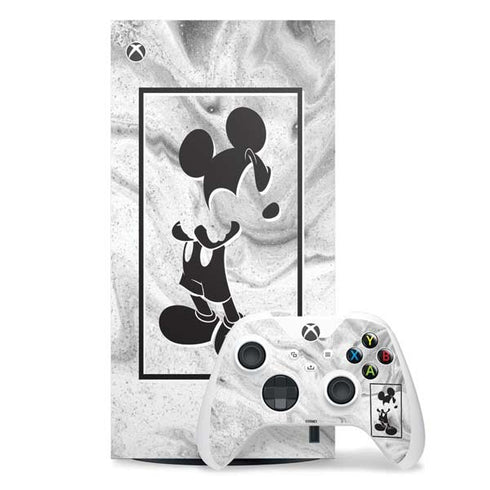 Disney Mickey Mouse Shape on Marble Xbox Series X Skins