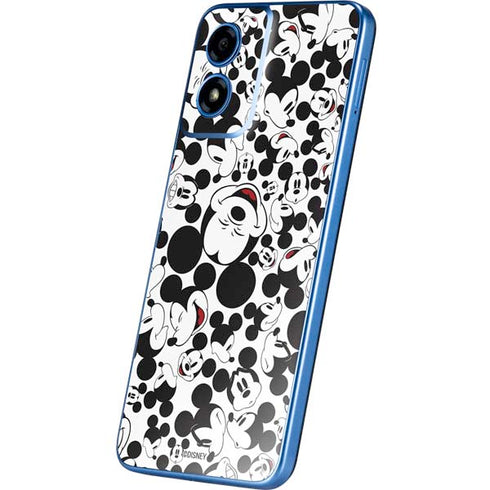 Disney Mickey Mouse Face Pattern Moto G Play 4G (2024) Skin