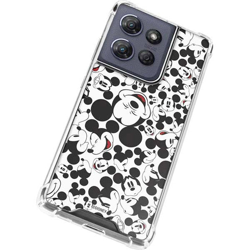 Disney Mickey Mouse Face Pattern Moto G Stylus 5G (2025) Clear Case