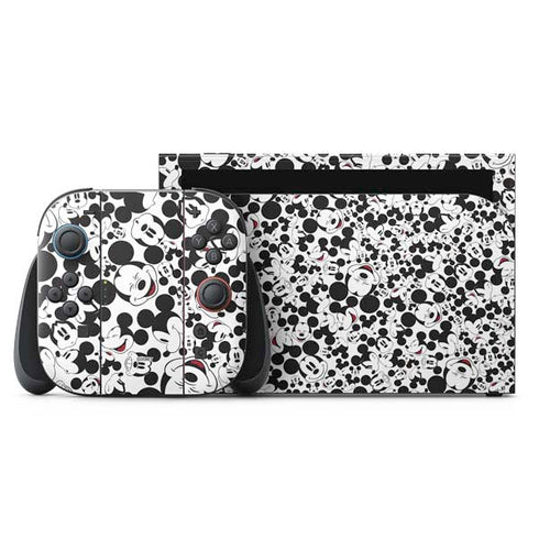 Disney Mickey Mouse Face Pattern Nintendo Switch 2 (2025) with Joy-Con Skin