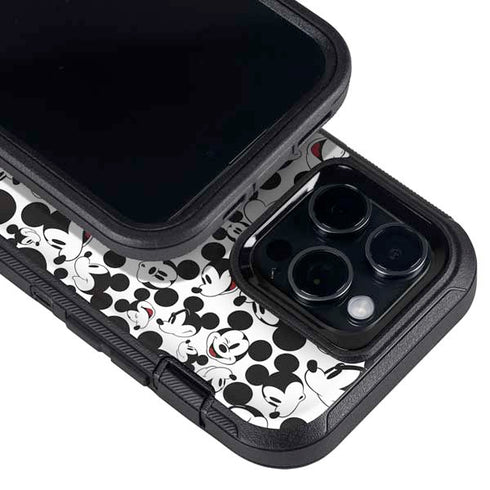 Disney Mickey Mouse Face Pattern Otterbox Defender iPhone Skin