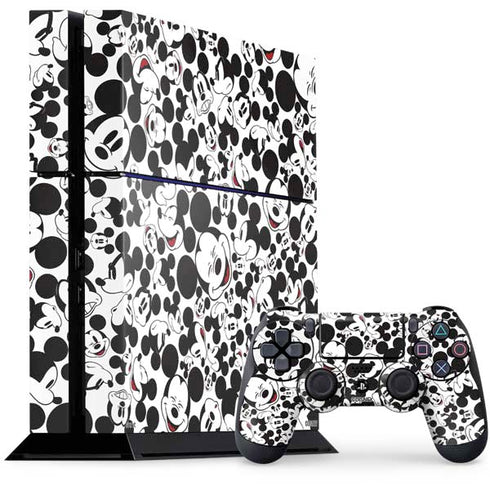 Disney Mickey Mouse Face Pattern PlayStation PS4 Skins