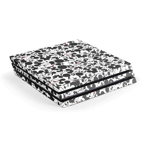 Disney Mickey Mouse Face Pattern PlayStation PS4 Skins