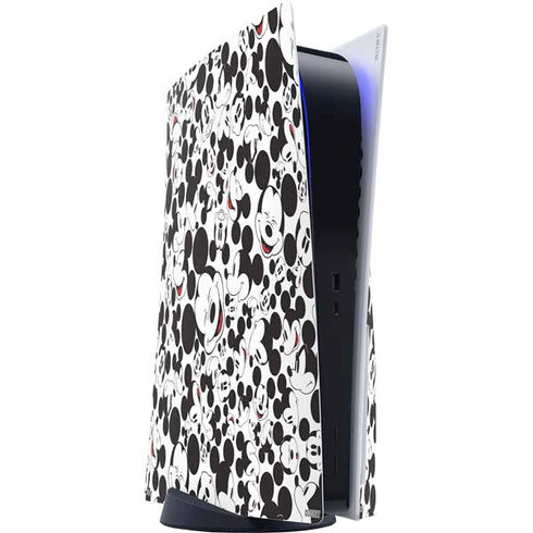 Disney Mickey Mouse Face Pattern PlayStation PS5 Skins