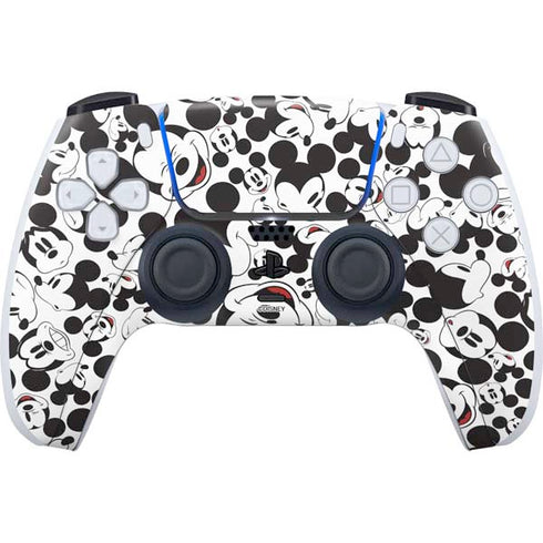 Disney Mickey Mouse Face Pattern PlayStation PS5 Skins