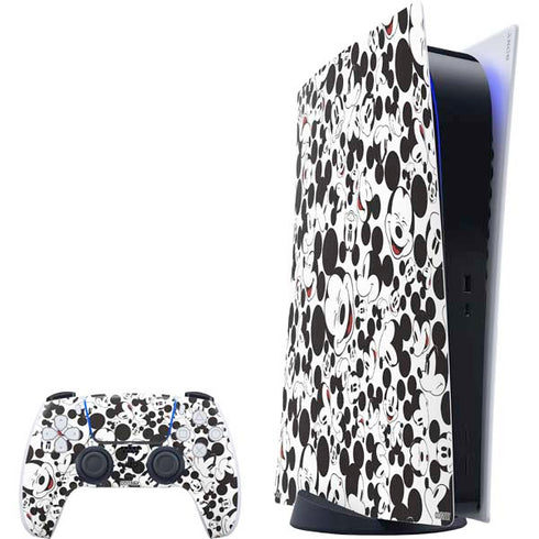 Disney Mickey Mouse Face Pattern PlayStation PS5 Skins