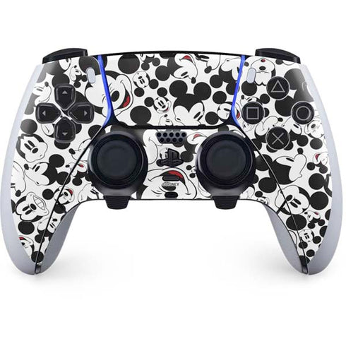 Disney Mickey Mouse Face Pattern PlayStation PS5 Skins