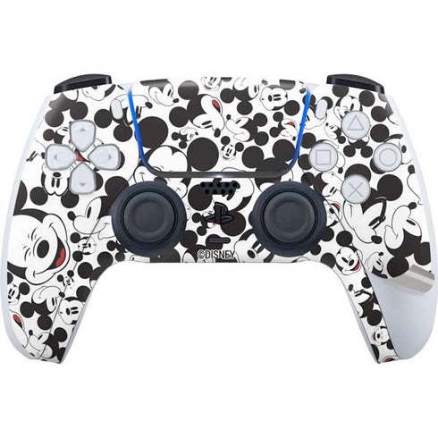 Disney Mickey Mouse Face Pattern PS5 Pro Bundle Skin