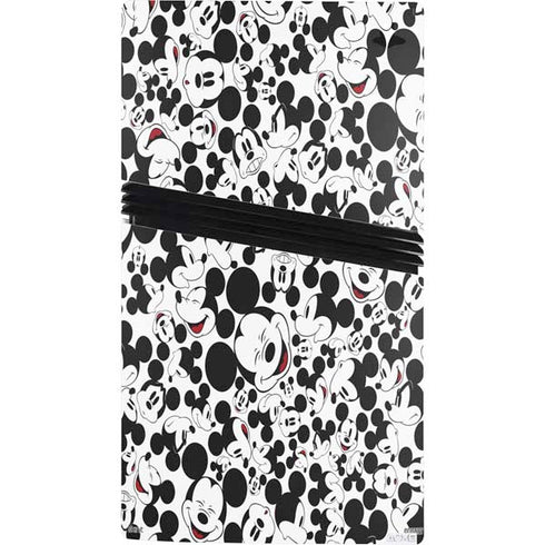 Disney Mickey Mouse Face Pattern PS5 Pro Console Skin