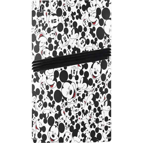 Disney Mickey Mouse Face Pattern PS5 Pro Disk Console Skin
