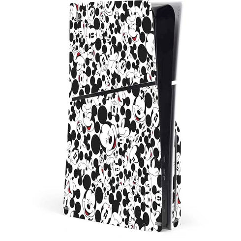 Disney Mickey Mouse Face Pattern PlayStation PS5 Skins