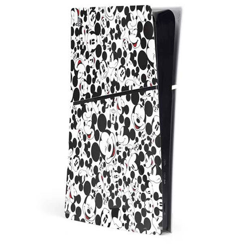Disney Mickey Mouse Face Pattern PlayStation PS5 Skins