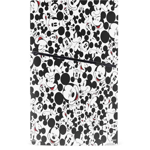 Disney Mickey Mouse Face Pattern PS5 Slim Digital Edition Console Skin