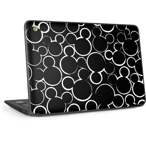 Disney Mickey Mouse Logo Pattern HP Chromebook Skin