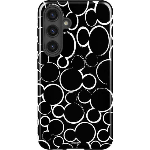Disney Mickey Mouse Logo Pattern Galaxy S25 Impact Case