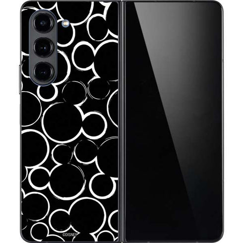 Disney Mickey Mouse Logo Pattern Galaxy Z Fold5 5G Skin